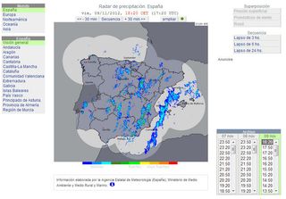 Los radares de AEMET cada 10 minutos en Weather Online de los últimos tres días