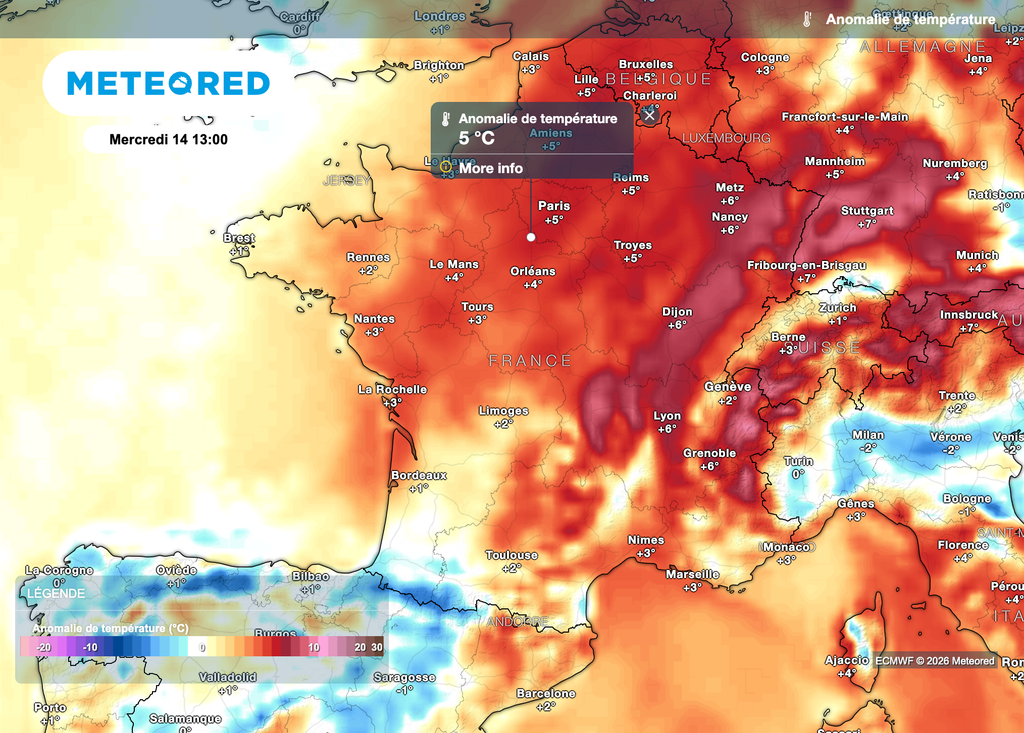 Douceur océanique sur la France la semaine prochaine ! La neige va fondre sur les Vosges et le Jura. Douceur océanique sur la France la semaine prochaine ! La neige va fondre sur les Vosges et le Jura.
