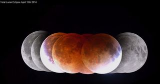 Time Lapse de un eclipse lunar total 