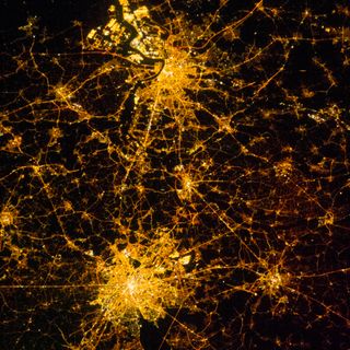 Bruselas en la noche