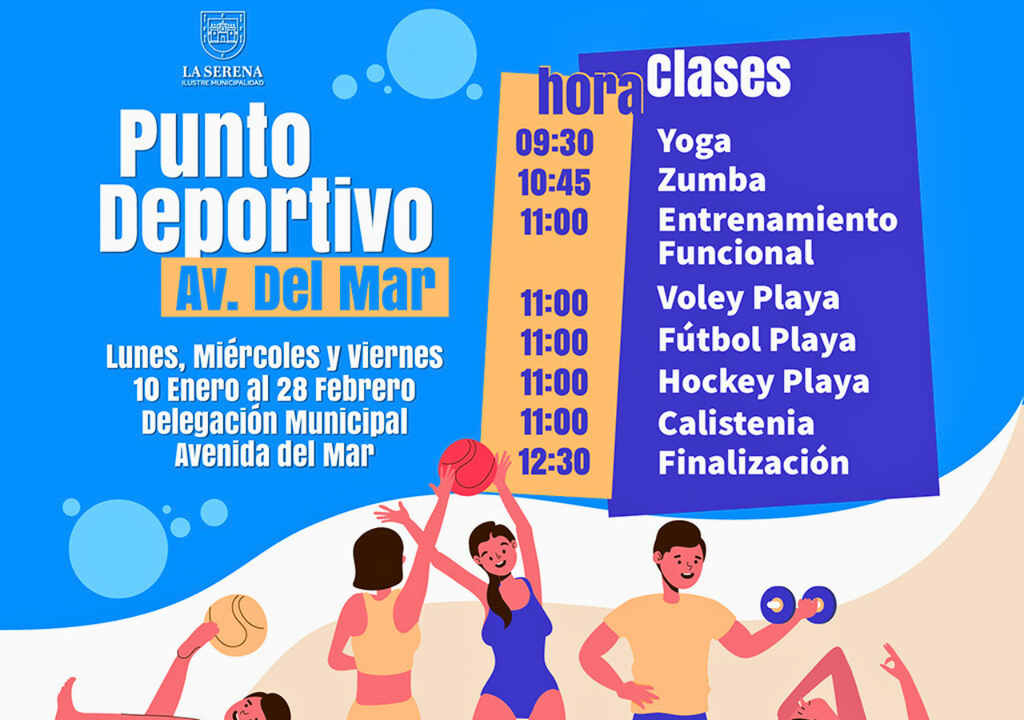 Punto deportivo en la Avenida del Mar.