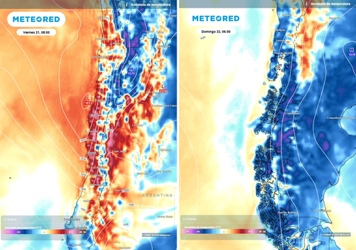 -7 y 35 &ordm;C: el brutal contraste que dejar&aacute;n las altas presiones este fin de semana en Chile
