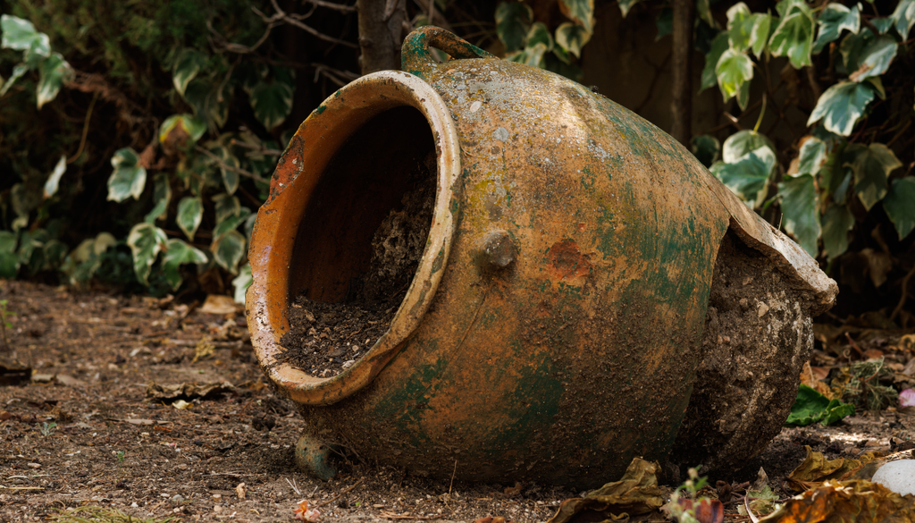 Las macetas de barro pesan más, pero también se rompen con facilidad si caen o chocan durante una tormenta. Las macetas de barro pesan más, pero también se rompen con facilidad si caen o chocan durante una tormenta.