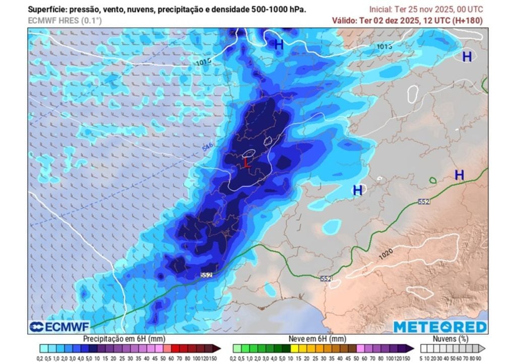 chuva prevista; dia 2