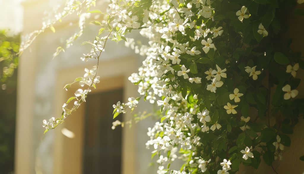 plantas Perfume y follaje persistente: una trepadora clásica para sumar verde todo el año.