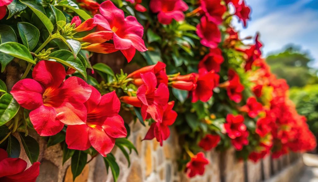 plantas Sus flores en forma de trompeta, intensas y llamativas, son un imán para colibríes.