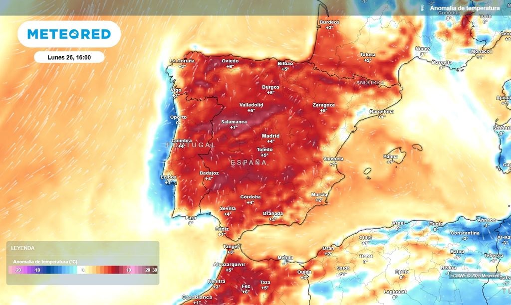 Mañana se esperan temperaturas anormalmente para la época en las horas centrales.