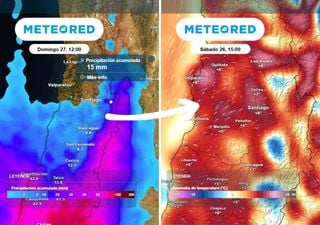 80 % de probabilidad de lluvias en la RM: llegan jueves y viernes, pero el calor volver&aacute; con hasta 27 &deg;C
