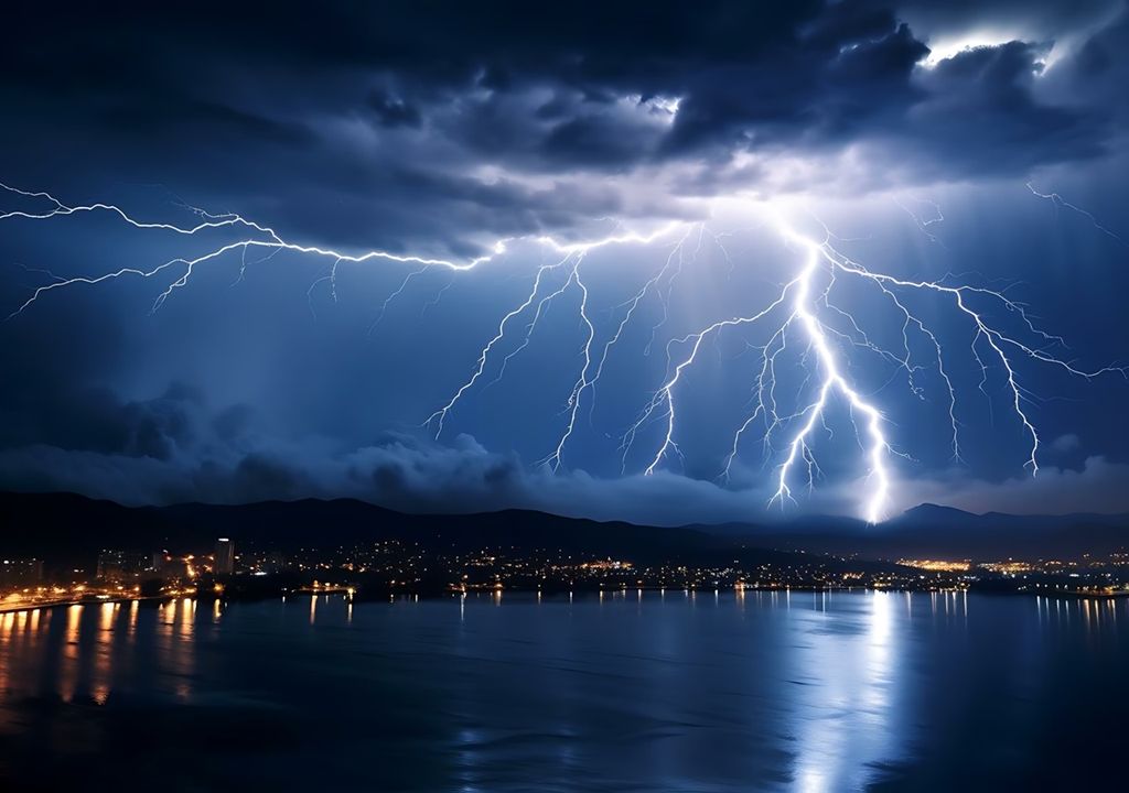 Un rayo es una muy poderosa descarga natural de electricidad estática