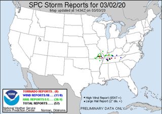 22 muertos por tornados en Tennessee y graves daños en Nashville