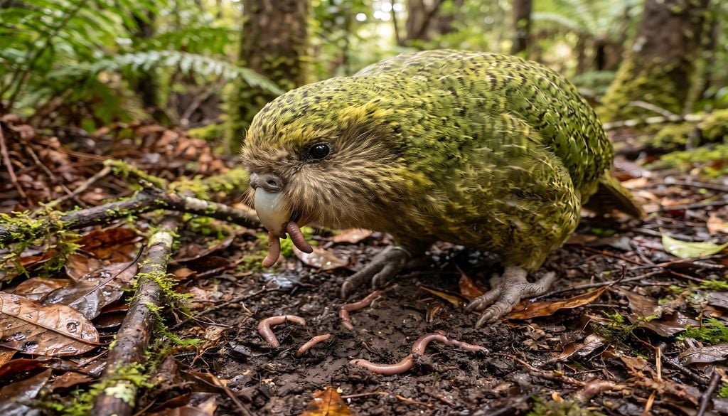 Der Kākāpō gilt als schwerster Papagei der Welt (Foto: Adobe Stock)