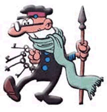 Mortadelo disfrazado de sereno Mortadelo disfrazado de sereno