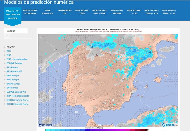 9600 Mapas On-Line Del Modelo Ecmwf/ceppm En Tiempo.com 9600 Mapas On-Line Del Modelo Ecmwf/ceppm En Tiempo.com