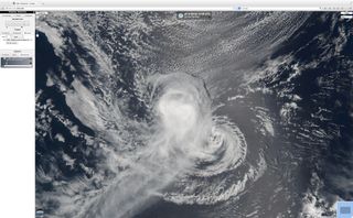 El efecto de la cizalladura del viento sobre el ciclón tropical Karina