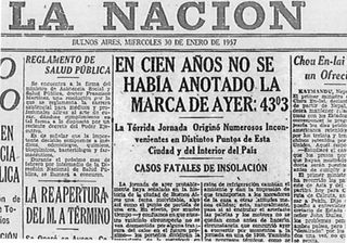 Recordando el día más caluroso de la historia en Buenos Aires