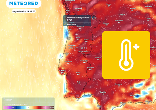 A mudan&ccedil;a definitiva das temperaturas em Portugal vai ocorrer entre segunda e ter&ccedil;a-feira