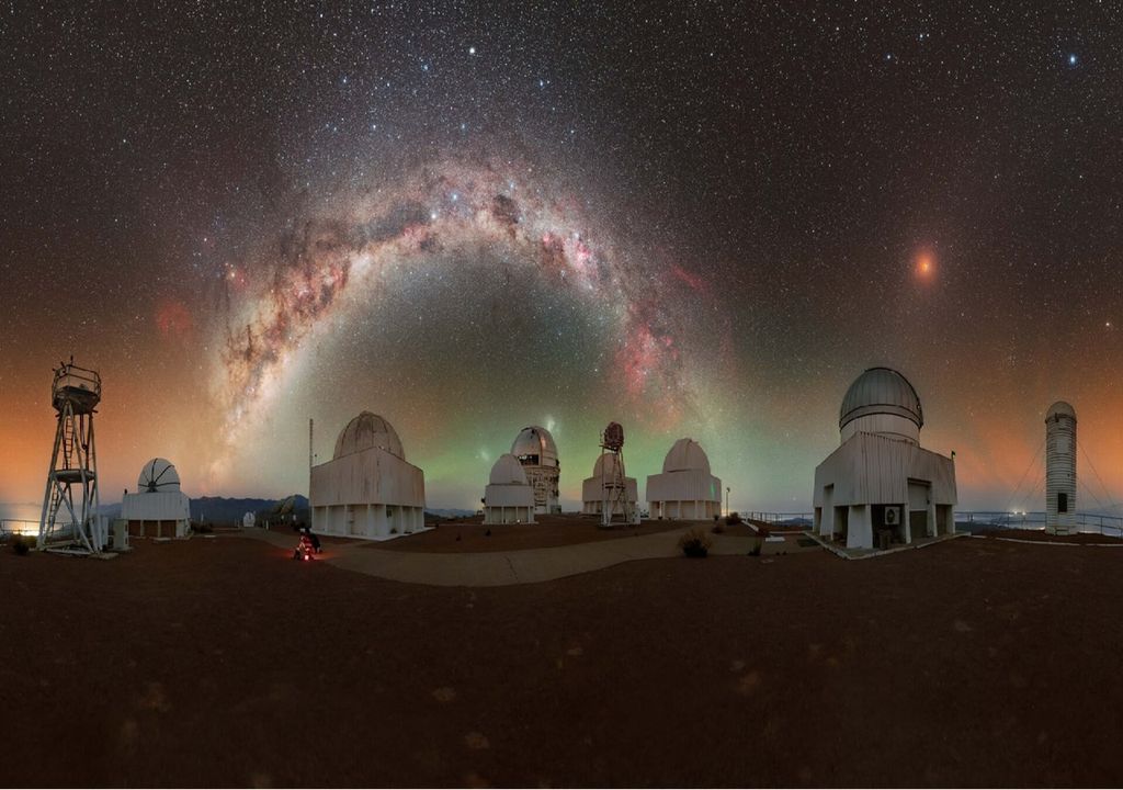 Via Láctea captada a partir do Observatório Interamericano de Cerro Tolol, Chile Via Láctea captada a partir do Observatório Interamericano de Cerro Tolol, Chile