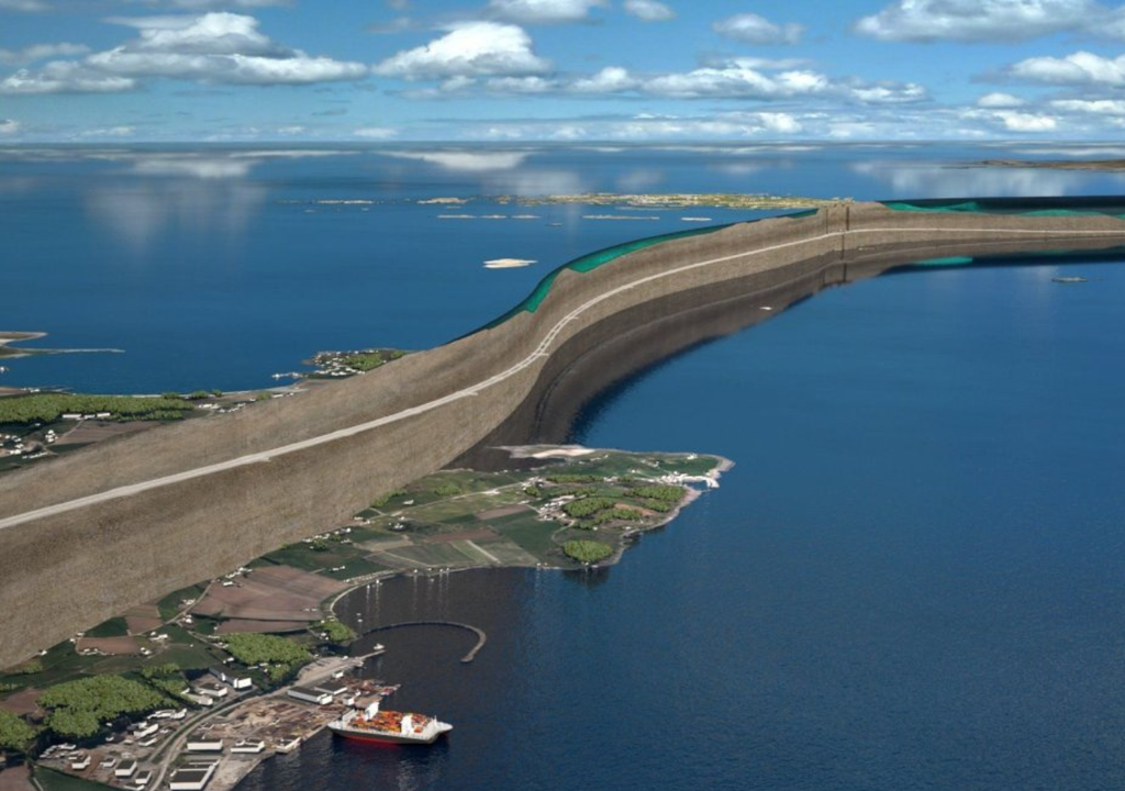El punto más profundo del túnel submarino de Noruega se sitúa a 392 metros, mientras que todo su largo se extiende por 27 kilómetros. Foto: X @Presserom