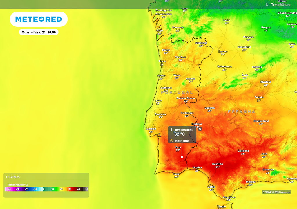 temperatura do ar à superfície temperatura do ar à superfície