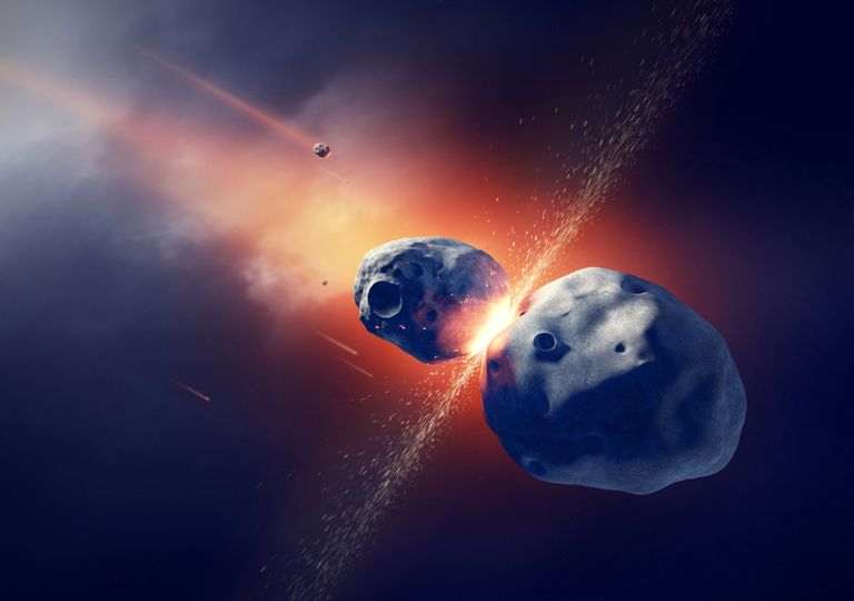 A colisão entre asteroides que desencadeou uma longa era glaciar na Terra A colisão entre asteroides que desencadeou uma longa era glaciar na Terra