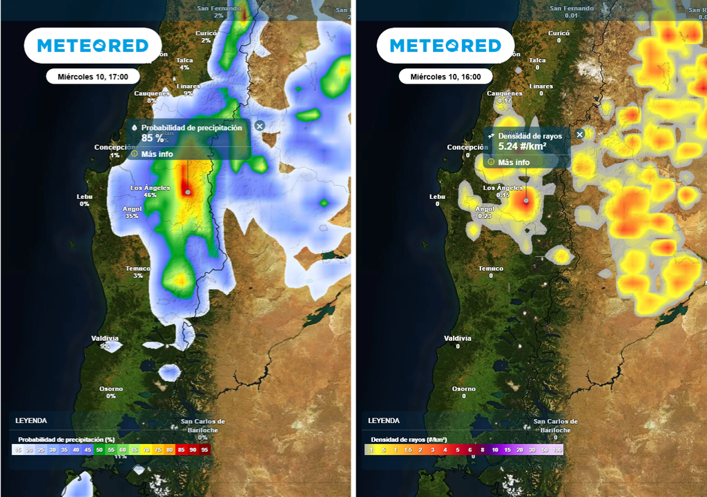 A contar del miércoles (10), viento de 50 km/h en Chile centro sur, Meteored, tormentas eléctricas, chubascos A contar del miércoles (10), viento de 50 km/h en Chile centro sur, Meteored, tormentas eléctricas, chubascos
