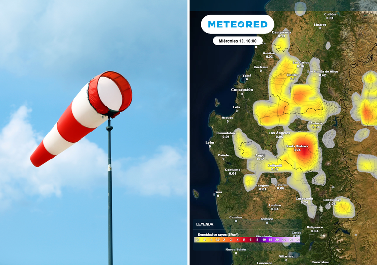 A contar del mi&eacute;rcoles, viento de 50 km/h en estas regiones de Chile centro sur: tormentas y chubascos no dan tregua