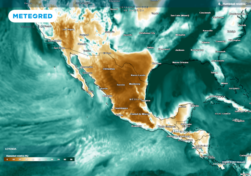 Humedad relativa en porcentaje Humedad relativa en porcentaje