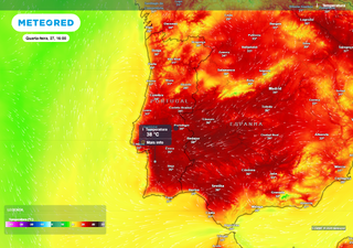 A "c&uacute;pula de calor" continuar&aacute; a afetar Portugal durante mais tr&ecirc;s dias: Ana Palma revela as zonas mais quentes