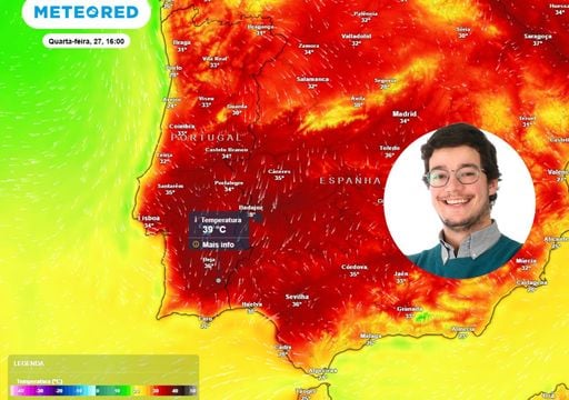 A "c&uacute;pula de calor" que afeta Portugal atingir&aacute; o seu pico entre os dias 25 e 27