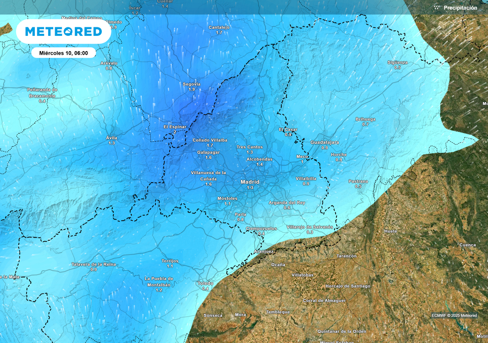 Precipitaciones en Madrid Precipitaciones en Madrid