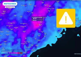 A esta hora comenzarán las lluvias fuertes en Valencia y Castellón: 20 l/m2 en minutos que harán crecer ríos y ramblas