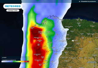 A esta hora del domingo está previsto que lleguen las lluvias a Galicia: 30 l/m2 en estas zonas