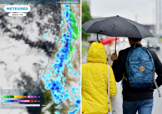 A esta hora empieza a llover en Chile central y sur este jueves: "esperamos hasta 20 mm entre Coquimbo y La Araucanía"