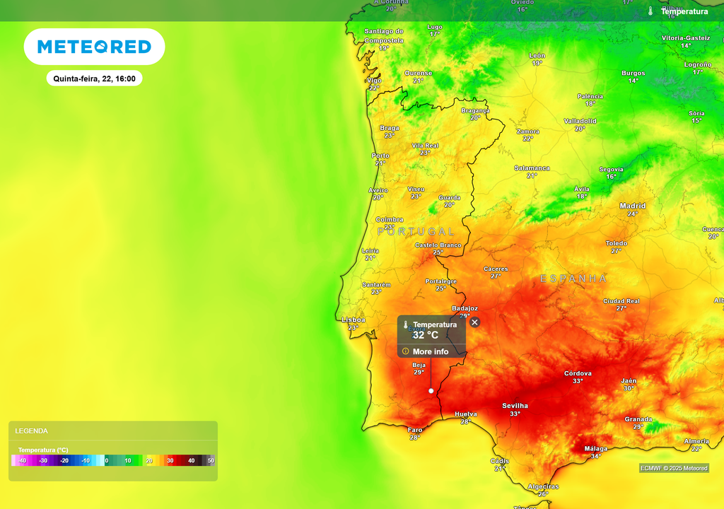 temperatura do ar à superfície temperatura do ar à superfície