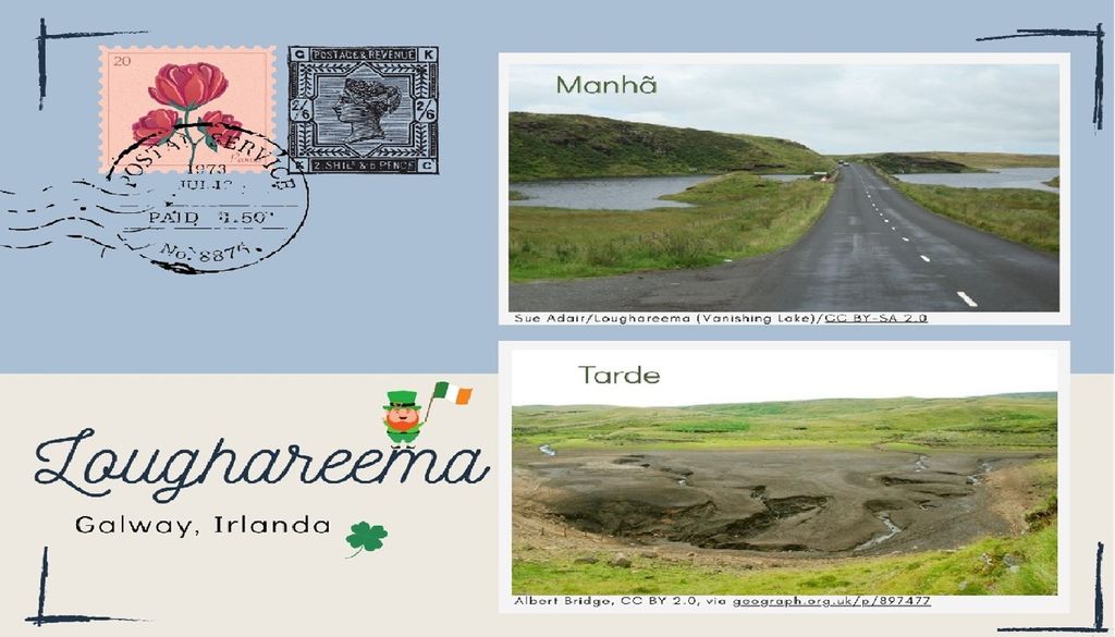 lago Loughareema O lago Loughareema é um lugar povoado de lendas com figuras mitológicas, típicas do imaginário folclórico irlandês. Imagem: Canva.com