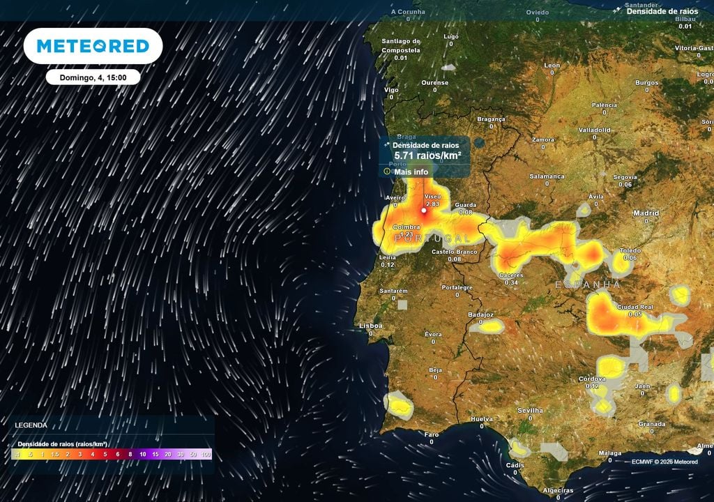 As trovoadas ainda poderão marcar a tarde deste domingo, sobretudo no Centro, embora a instabilidade seja menos intensa do que no sábado, e que durante esta manhã no Alentejo.