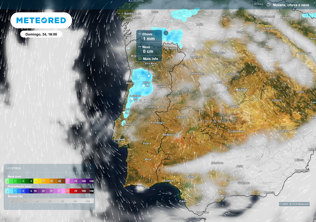 chuva prevista Na tarde de domingo, dia 24 de maio, poderão ocorrer aguaceiros fracos nos distritos do Porto, Aveiro, Viseu e Coimbra, devendo estes serem acompanhados de trovoada.