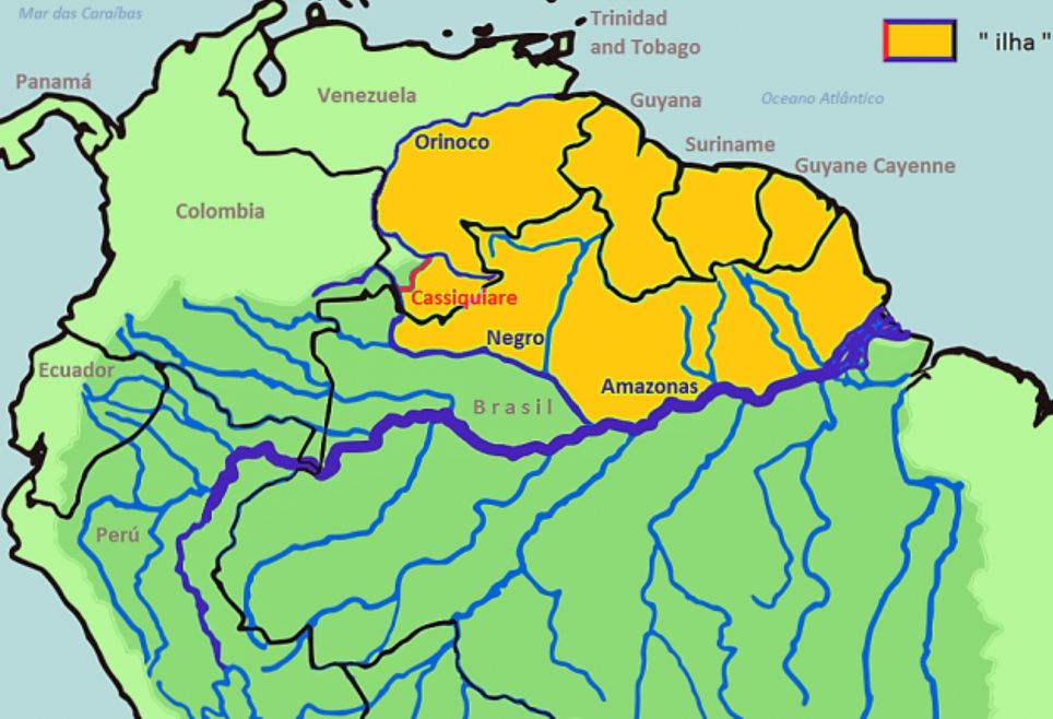 Ilha das Guianas é considerada a maior ilha marítimo-fluvial do mundo