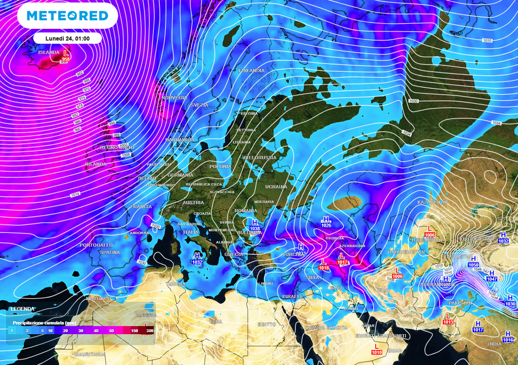 Maltempo, ciclone atlantico.