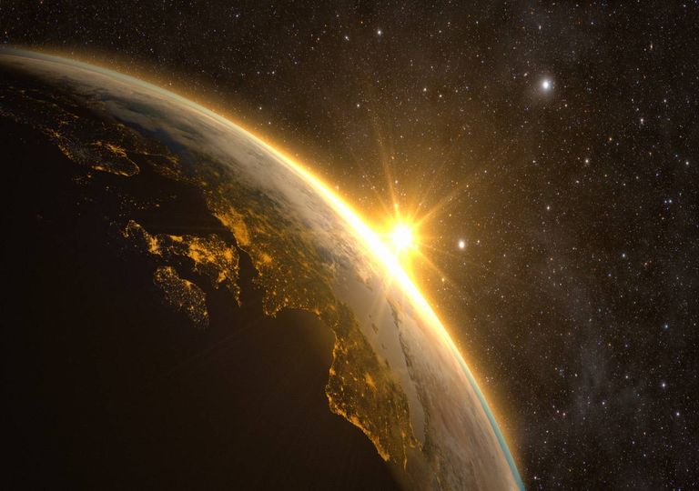 Luz solar; Terra Luz solar; Terra