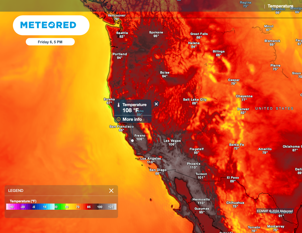 A late season dangerous heat wave in the forecast for the western ...