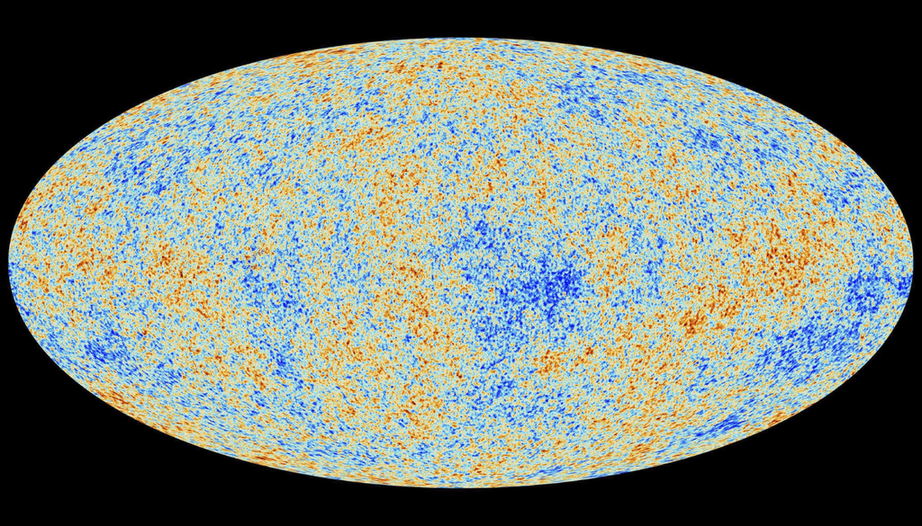 O CMB é a radiação mais antiga que podemos observar, liberada cerca de 380 mil anos após o Big Bang e hoje com temperatura de aproximadamente 2,7 K. Crédito: ESO O CMB é a radiação mais antiga que podemos observar, liberada cerca de 380 mil anos após o Big Bang e hoje com temperatura de aproximadamente 2,7 K. Crédito: ESO