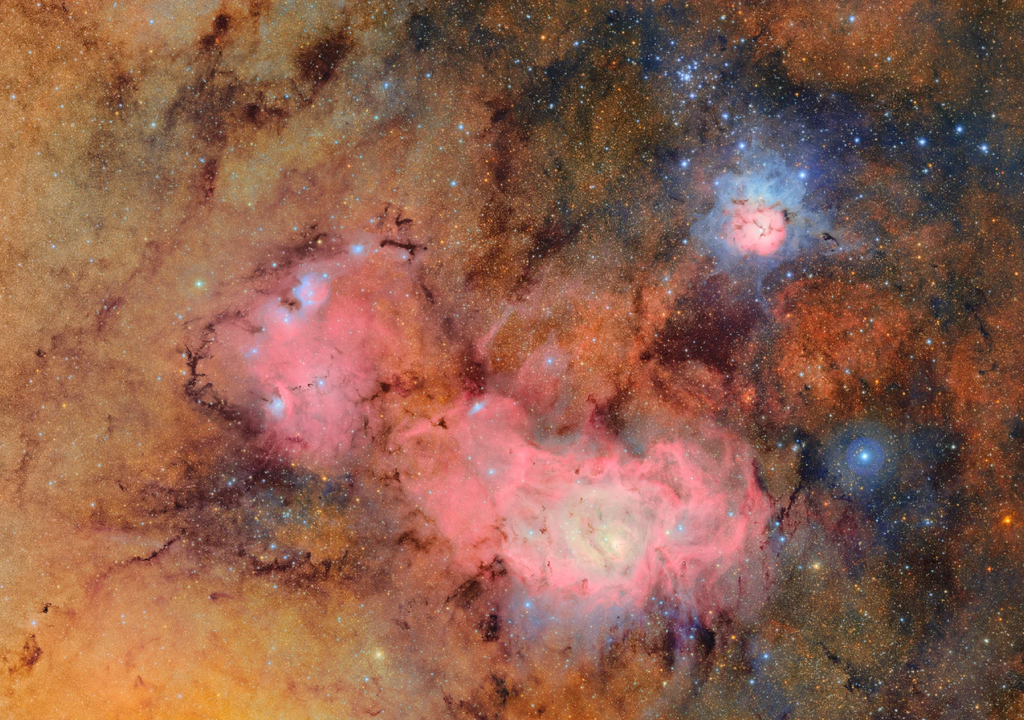 As nebulosas são regiões de formação estelar e com a resolução do Vera C. Rubin será possível estudar detalhadamente o processo de formação. Crédito: Vera C. Rubin Observatory