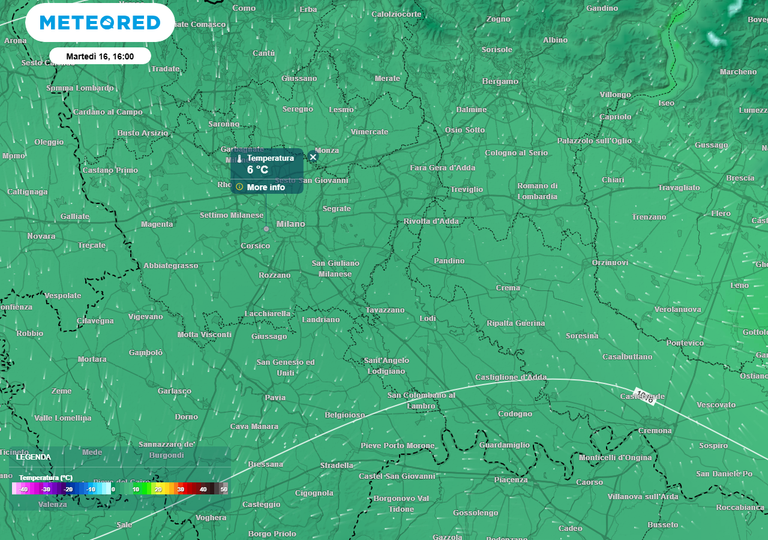 A Milano il giorno più freddo vero deve ancora arrivare: martedì 16 dicembre la massima non supererà i 6°C