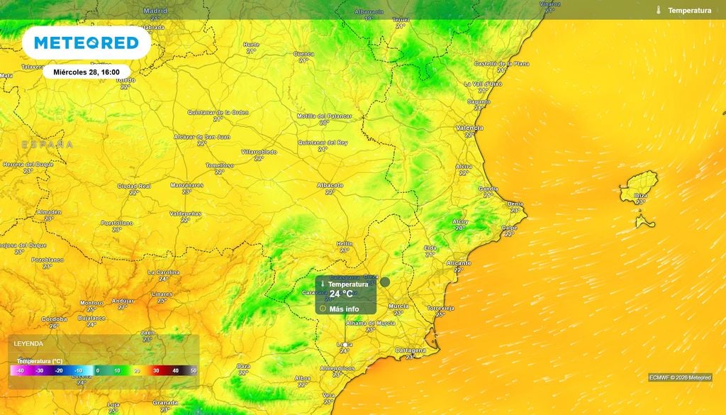 Las temperaturas máximas experimentarán un descenso notable.