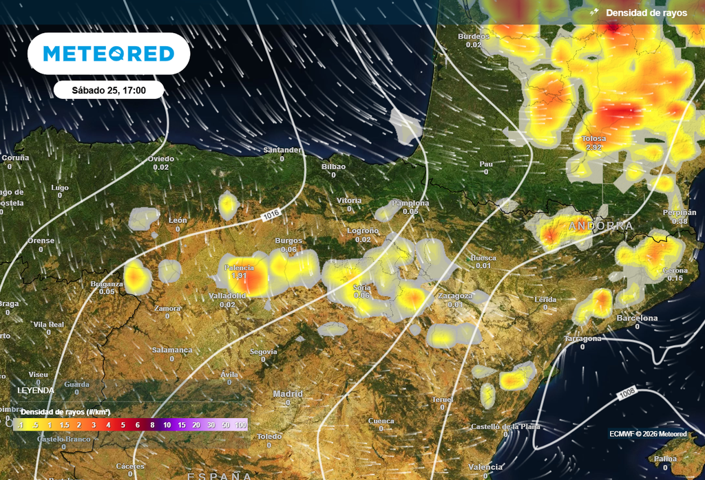 Las tormentas de esta tarde se concentrarán en las comunidades del norte.