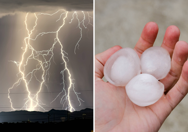 A partir de las 14 horas crecer&aacute;n las tormentas advertidas por la AEMET: lluvia, granizo y vendavales