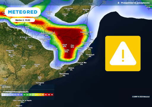 A partir de las 14 horas crecer&aacute;n tormentas con lluvias fuertes y granizo en nueve comarcas de Catalu&ntilde;a