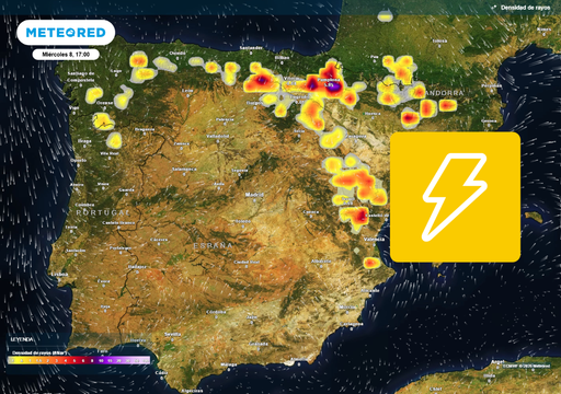 A partir de las 15 horas crecer&aacute; un arco de tormentas entre Asturias y la Comunidad Valenciana