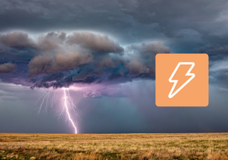 A partir de las 15 horas crecerán tormentas muy adversas: 20 l/m2 en minutos, granizo grande y vendavales en estas zonas